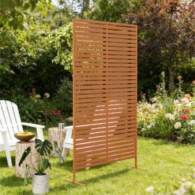 Decorative screen, privacy fence screen, outdoor privacy screen, plant rack, brown
