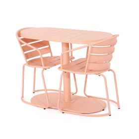 Modern Chic Chairs with Open Slat Seating to Add Texture for Outdoor